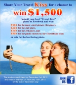 Share Your Travel Kiss Photo and Win $1,500!